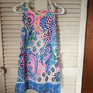 Lilly Pulitzer Pink and Blue Sleeveless Sundress
